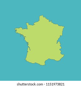 map of France