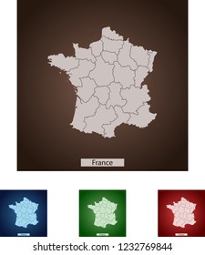 map of France