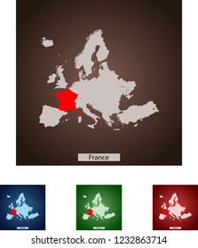 map of France