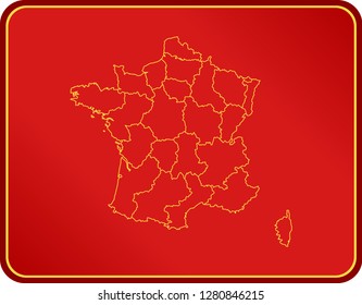 map of France