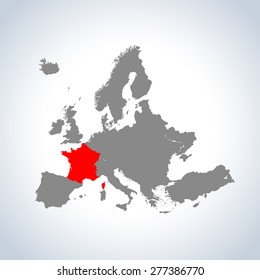 map of France