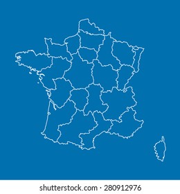 map of France