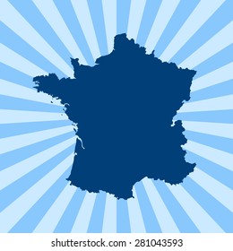 map of France