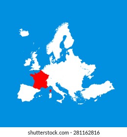 map of France