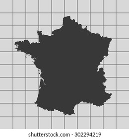 map of France