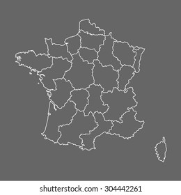 map of France