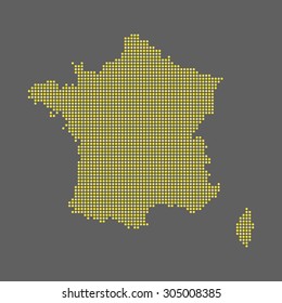 map of France
