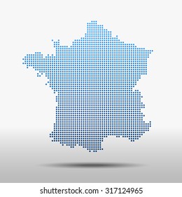 map of France