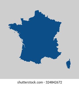 map of France
