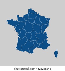 map of France
