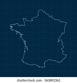 map of France