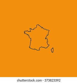 Map of France.