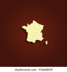 Map of France.