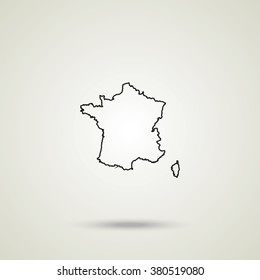 Map of France.