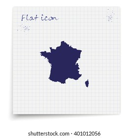 Map of France.