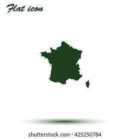 Map of France.