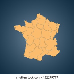 map of France