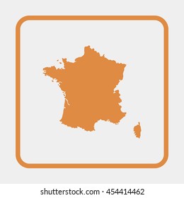 Map of France.