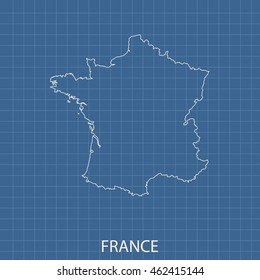map of France