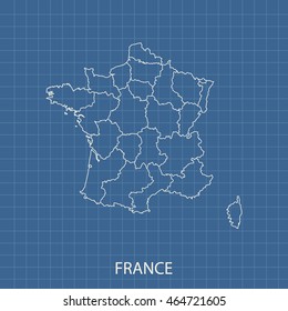 map of France