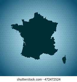 map of France
