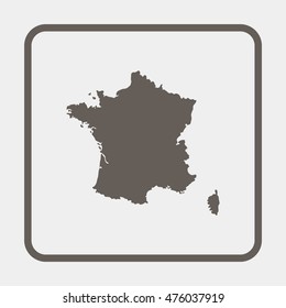 Map of France.