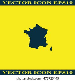 Map of France.