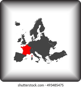 map of France