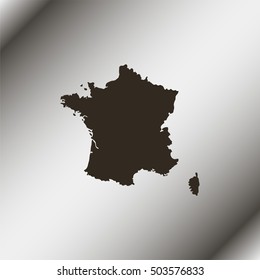 Map of France.