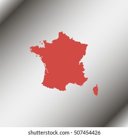 Map of France.