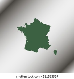 Map of France.