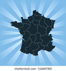 map of France