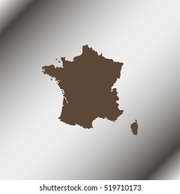 Map of France.