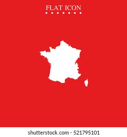 Map of France.