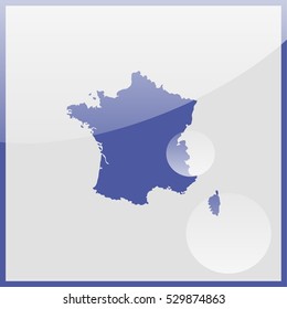 Map of France.