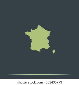 Map of France.