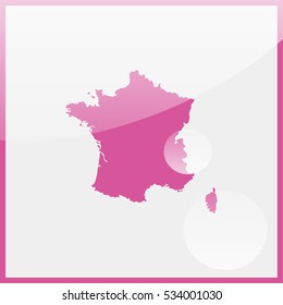 Map of France.