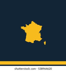 Map of France.
