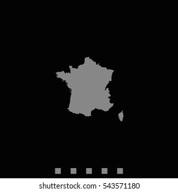 Map of France.