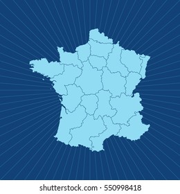 map of France