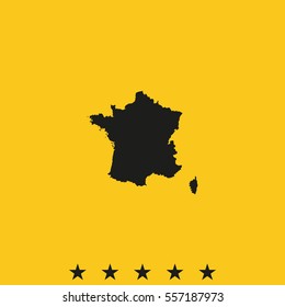 Map of France.