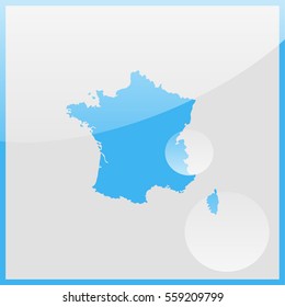 Map of France.