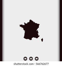 Map of France.