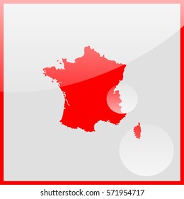 Map of France.