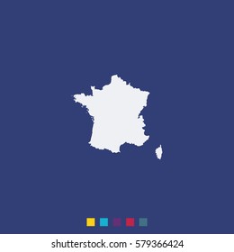 Map of France.