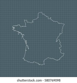 map of France