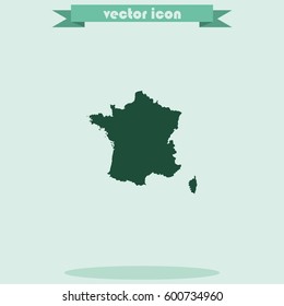Map of France.