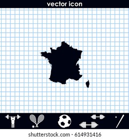 Map of France.
