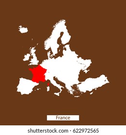 map of France