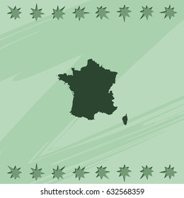 Map of France.